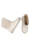 Women's Beige Croco Detailed Flat Sole Comfortable Daily Ankle Boots - 4