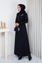 Women's Mercerized Knitwear Dress with Tunnel Waist - 5