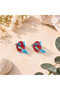 Handmade Murano Glass Red Parrot Beads (2 Pieces) - 2