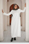Basic White Maxi Dress with Long Sleeves – Modest & Elegant Outfit