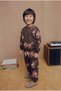Children's Cotton Fox Patterned Brown Sweatshirt and Sweatpants Set