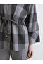 Esvab • Modern & Distinctive Checkered Embroidered Loose Fit Women's Shirt - 3
