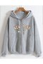Unisex Gray Hooded Oversize Sweatshirt Comfortable Fit Cotton with Fleece Inside