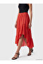 Quality Pieces from Çelebi Store Asymmetrical Planting Ruffle Skirt with Drawstring Waist - 2