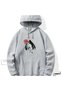 Unisex Gray Hooded Oversize Sweatshirt Comfortable Fit Cotton with Fleece Inside