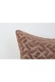 Light Brown Geometric Patterned Textured Modern Decorative Throw Pillow Cover - 2
