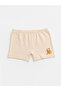 Özmarka New Season Ecru Printed Girls' Boxer Shorts 3-Piece Set - 4