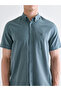 Quality Pieces from Çelebi Store Standard Fit Short Sleeve Linen Blend Men's Shirt - 3