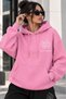 Women's Oversize Hooded Printed Tracksuit Set 2-Piece Hoodie Jogger Bottom Top Set Comfortable Fit Casual Sports Set - 2