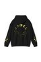Unisex Black Hooded Oversize Sweatshirt Comfortable Fit Cotton with Fleece Inside