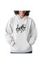 Unisex White Kangaroo Pocket Thick Fabric Oversize Hooded Sweatshirt Hoodie