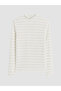 I Dik Roba Collar Striped Women's Bodysuit from Freezen Store
