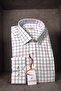 Navy Blue-Red Striped Pocketed Cotton Comfortable Fit Premium Men's Shirt