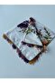 قماش قطني مطرز يدويًا بتصميم ثقيل الوزن، مطرز من 4 جوانب، مقاس 100x100 سم