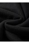 Unisex Black 3 Thread Threaded Oversize Hooded Sweatshirt Basic Comfortable Cut - 4