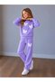Girl's Süzene Embroidered Butterfly Detailed Top and Bottom Set - 3