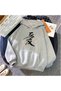 Modexa Unisex Hoody Gray Oversize Hooded Sweatshirt with Kangaroo Pocket 3 Threaded Drawstrings Hoodie