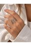 Wave Design Adjustable Ring Gold and Silver Color Modern Geometric Women's Ring - 5