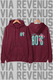 Back to the 80's Printed Unisex Wide Fit Hoodie Sweatshirt - 3 Thread Fleece Hood Lining with Drawstring Detail