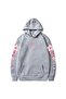 Unisex Gray Kangaroo Pocket Thick Fabric Oversize Hooded Sweatshirt Hoodie