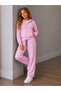 Girl's Believe You Can Written Hooded Zippered Top and Bottom Set - 2
