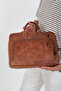 Genuine Crazy Leather Handmade Laptop and Briefcase Bag - Calfskin Special Design - 15 Inches - 3