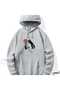 Unisex Gray Hooded Oversize Sweatshirt Comfortable Fit Cotton with Fleece Inside