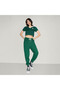 Woman's Green Polo Collar T-Shirt - 5