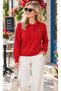 Women's Mercerized Polo Collar Sports Sweater - 2