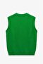 Dark Green Lana Buttoned Vest - 2