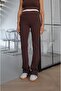 Brown Hooded Sweat Crop Leggings Set - 7