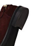 Women's Burgundy Buckle Suede Leather Masculine Loafer Af140001Ds - 8