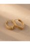 Showy Women's Gold Hoop Earrings - a Quality Steel - Does Not Tarnish - 2