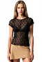 Busem Women's Lace Short Sleeve Blouse