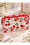 Cherry Patterned Transparent Makeup Bag - 2