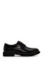 Men's Black Lace-Up Leather Casual Shoes Wm828009Da