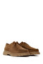 Women's Camel Lace-Up Suede Leather Masculine Shoes Af400001Ds - 2