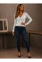 Women's long sleeve v-neck pulpate blouse - 3