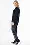 Accessory Buttoned Knitwear Tunic Black - 3