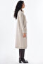 Contrast Stitched Knitwear Cardigan Stone - 5