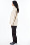 Zippered Collar Knitwear Sweater Cream - 4