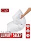 Stripe Luxury Hotel Quality Pillows Pack of 2 - Premium 3D Microfiber Filling with 1inch Stripe Design,Sleeping Pillow, Breathable Cover, Best for Side, Back and Stomach Sleepers - Standard - 6