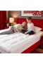 Mattress Topper, Super Soft, White, 900GSM, 120x200 cm Mattress Topper, Fluffy, Breathable, Lightweight, Comfortable, Thick Mattress Pad with Elastic Bands (Single) - 3