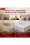 Waterproof Quilted Mattress Protector 90x200+30 cm, Breathable & Noiseless Mattress Cover, Deep Pocket Fitted Bed Protector, Soft Cooling Mattress Pad, Machine Washable- Single Size - 6