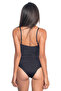 Black Patterned Body Corset - 3