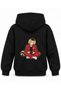 Haikyu Kenma Game Break Printed Black Kids' Hooded Sweatshirt