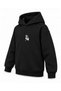 Kpop Demon Hunters Star Envelope Printed Black Children's Hooded Sweatshirt - 3