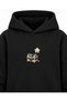 Saja Boys Balon Harfler Printed Black Children's Hooded Sweatshirt - 4
