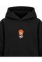 Haikyu Hinata First Leap Printed Black Kids' Hooded Sweatshirt - 4