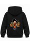 Dragon Ball Training Printed Black Kids' Hooded Sweatshirt